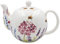The Leonardo Collection Ceramic Tea Pot Lavender Bees Handpainted Floral Large Fine China Porcelain