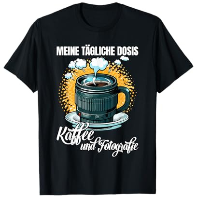 Kameraobjektiv Becher Fotograf Fotografie T-Shirt