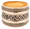 Windalf Breiter Wikinger Ring AYRIN 12 mm Mittelalter-Schmuck Freundschaftsring Bronzering (Bronze, 58 (18.5))
