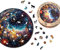 MagicHolz – Holzpuzzle Mandala Kosmische Blüten – rundes Holz Puzzle Ø 35 cm – besondere Geschenkidee für Erwachsene & Kinder – inkl.Premium Holzbox