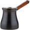 DEMMEX Türkische Kaffeekanne – 1 mm dickes gebürstetes Kupfer, Cezve, Ibrik, Briki, Herd, griechisch-arabischer Kaffeeserver, 100 % handgefertigt, 443 ml, für 6 Personen