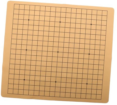 KONTONTY Einfaches Schachbrett Flanell Chinesisches Schach Doppelseitiges Schachbrett Leder Schachspielbrett