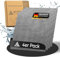 stuff from above® 5 Stück Premium Mikrofasertücher für Auto 300GSM (ohne Rand) 100% Fusselfrei, saugstark, weich - Mikrofasertuch für Autolack & Cockpit zum Polieren, Trocknen & Reinigen 40x40cm grau