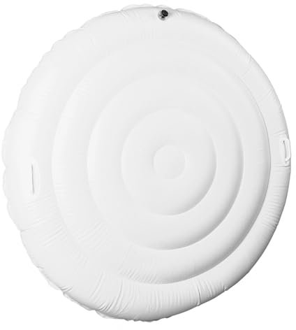 Couverture Gonflable de Spa de 5,4 Pieds, Protecteur Pliable de Couverture de Spa Extérieur en PVC, Accessoires de Couverture de Remplacement pour Spa Thermique Isolés Portables