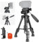NEEWER Mini Treppiede da Tavolo di Base per Fotocamera e iPhone con Testa a 3 Vie Pan Tilt, Maniglia e Telecomando, Treppiede Portatile con Piastra da 1/4 per DSLR Videocamera, Max 4.4lb/2kg, TP02