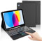 Tastiera iPad 10 Generazione con Touchpad, Cover iPad 11 Pollici (A16, 2025) con Tastiera, Custodia Tastiera Trackpad Layout Italiana QWERTY Bluetooth Retroilluminata Rimovibile con Portapenna, Nero
