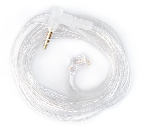 CCZ UP01 2 Meter Length Long IEM Cable, 5N OFC Replacement in Ear Monitor Cable, Headphone Extension Cords Wire QDC Pins for KZ ZS10 PRO/ZSN PRO X/EDX PRO/Castor/ZS12 PRO X (2PIN-C 3.5MM, without Mic)