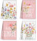 VeIef Geschirrtuch Frühling Blumen Blätter, Küchentücher Geschirrtücher Schmetterling, 4er Set Küchenhandtücher Saugstark Polyester 40x60 cm, Home Sweet Home Saisonale Dekoration Frühling, Rosa