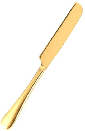 Cabilock Coltello Da Pane Coltello Da Torta Blocco Coltelli Coltello D'oro Affettatrice Per Pane Fatto in Casa Zangola Tagliabiscotti Coperchio Burro Coccio Filo Acciaio Inossidabile Golden