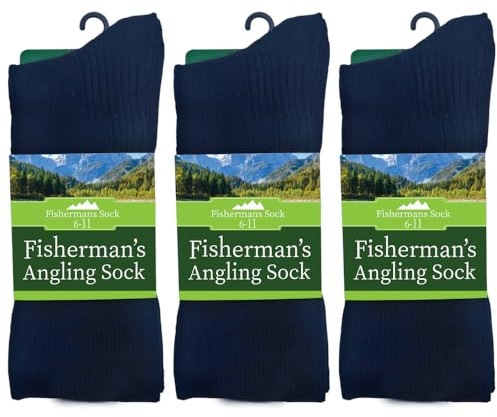 3 Pairs Mens Thermal Socks Thick and warm Boot Wool Fishing Socks, 6-11