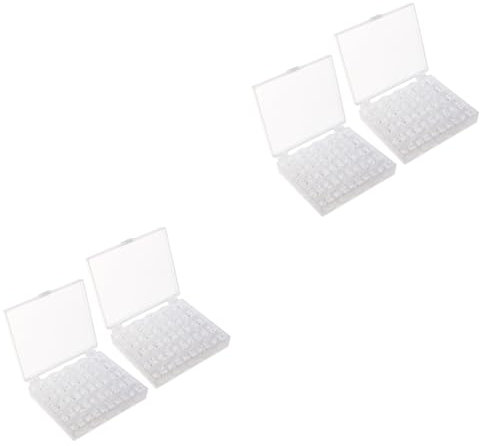 DIYEAH 100 Pcs Sets Small Bobbins Sewing Machine Needle Plate Sewing Machine Needles Sewing Bag Sewing Machine Brother Kit Sewing Machine Bobbins Pour Quick Clothing Fixer Hat Transparent