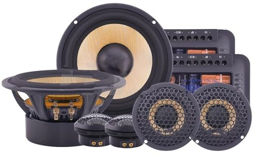 ZGHQHCDRH Car Speaker Tweeters 1kit 6.5 Inch Car Audio Sound System Tweeter Midrange Bass Full Frequency 3-way Component Speakers Set Subwoofer