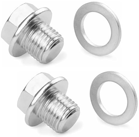 2 Tornillos Drenaje Aceite M14x1.5 con Junta Sellado - Para Cárteres Motor Automóviles/Motocicletas - Uso Mantenimiento y Cambio Aceite