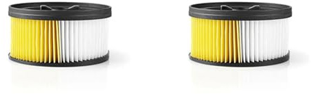 Filtre À Cartouche For Aspirateur Sec Et Humide, Compatible Avec Les Modèles KARCHER WD4, WD5, WD4.200, WD4.290 Et WD5.200M.(2pcs)