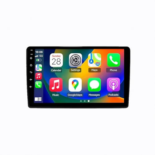 Autoradio für FIAT Mobi 2016-2022 Autoradio Bluetooth GPS Navi mit Navi Fm/Am, WLAN, Apple Carplay, Android Auto, Lenkrad Strg, Dab, 8 Kern 8G+256G