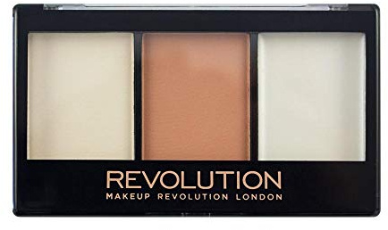 Makeup Revolution - Kit illuminante per il contorno viso F02, 11 g (etichetta in lingua italiana non garantita)