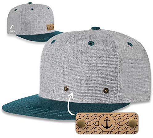RUBDE Snapback Cap mit individualisierbaren und wechselbaren Patch Damen Herren Unisex