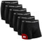 DANISH ENDURANCE Herren Boxershorts, 6 Pack, Retroshorts aus weicher Baumwolle (Schwarz, Small)
