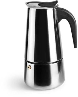 Ibili - Cafetière à Expresso Moka, 15 Tasses, 700 ml, Acier Inoxydable, Compatible avec les Plaques à Induction