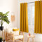 ED ENJOY HOME Rideau Obscurcissant avec Œillets argentés, Jaune Moutarde, 140x180cm, 100% Polyester, Tissu Certifié Oeko-TEX, Collection Réglisse