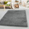 SIMPEX Teppich Wohnzimmer 280 x 370 cm Hochflor Teppich Hellgrau Moderne Einfarbig Design - Schlafzimmer Teppich Pflegeleicht Extra Weich Extra Flauschig - Carpet Living Room Deko