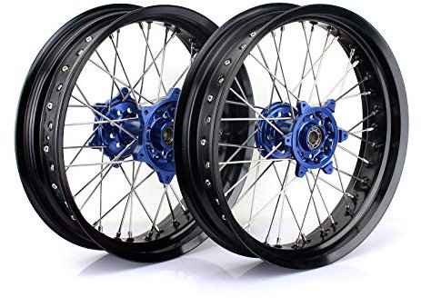 TARAZON 3,5x17 5,0x17 Supermoto Radsatz Felgen Radnabe Vorderrradfelge Hinterradfelge Wheels Set für SX SXF EXC SXS XC XCF 125-530 für HUSABERG für HUSQVARNA