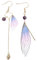 Holibanna Schmetterling Boho Ohrringe - Stahl, Dangle, Hochzeit, Violett