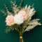 linhaida Künstliche Blumen, Unechte Chrysanthemen Getrocknet Phragmites Dekorationen Arrangement Kunststoff Blumen Tischdekoration für Zuhause, Küche, Garten, Party Dekor (Champagnerball-Chrysantheme)
