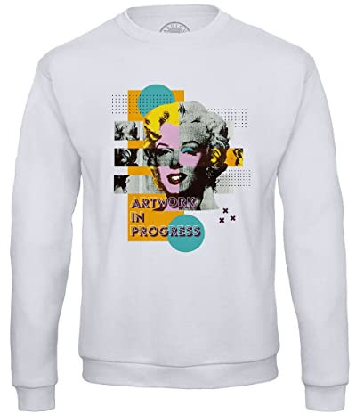 Fabulous Sweatshirt für Männer Artwork In Progress Marilyn Pop Art 60's