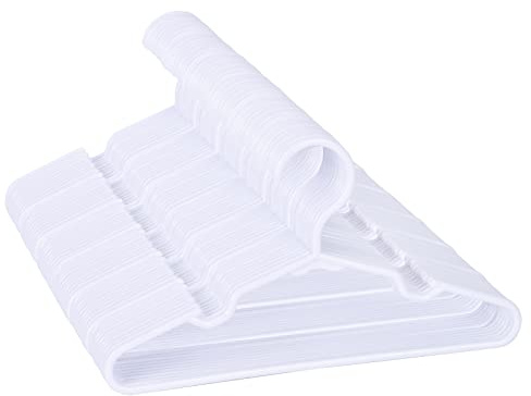 100 Pack White Kids Hangers 11.6 Inch-Baby Clothes Hangers or Toddler&Child