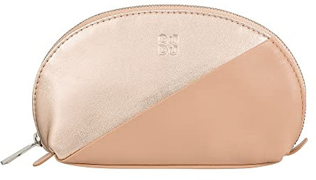 DUDU Mini-Leder Etui, Reise-Kosmetiktasche, kleine Geldbörsen mit Reißverschluss, buntes Design Ballerina
