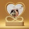 Giftove Personalisierte Geschenke für Frauen, Freundin, Freund, Männer, Paar, Partner zum Valentinstag Geburtstag Jahrestag Weihnachten - Herz Acrylglas Fotolampe - Valentinstagsgeschenk für ihn Sie