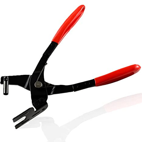 LEONTOOL 10 Inches Exhaust Hanger Removal Pliers Exhaust Pliers for Rubber Bracket and Exhaust Hanger Separation Exhaust Hanger Tool with 25-Degree Offset Handle for Access in Hard-to-Reach Places