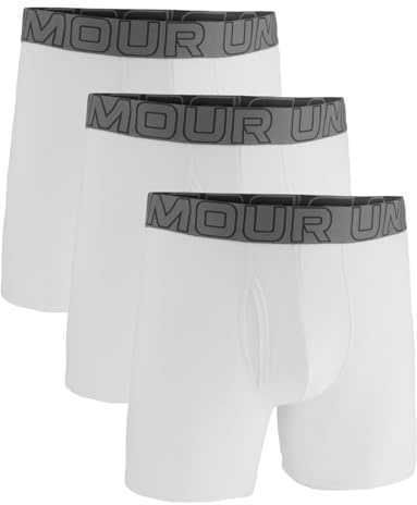Under Armour Herren Men's Performance Cotton 6 3 Pack Solid Boxer Briefs Boxer Shorts (3er Pack)