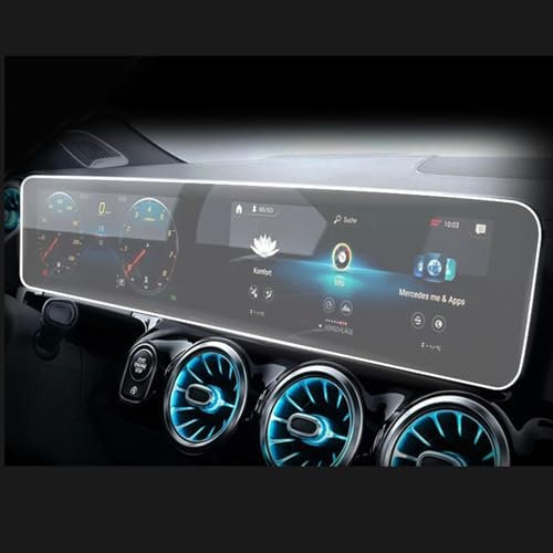 CarXs Auto-GPS-Navigationsfolie, LCD-Bildschirm, Innenschutzfolie, kratzfest, passend für Mercedes Benz CLA GLA H247 2019–2023