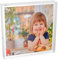 Sezanrpt Clear Booth Fotorahmen 13x13cm, Plexiglas Quadrat Bilderrahmen, Acryl Fotorahmen für 13x13cm, 10x10cm, 7.5x7.5cm Bildanzeige