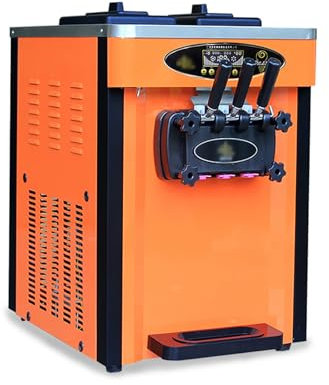 WAOCEO Máquina de Helados Máquina Comercial de Helados, Placa de Color, Acero Inoxidable, Escritorio, pequeña máquina de Helados, Gran Capacidad de producción Maquina Yogurt Helado