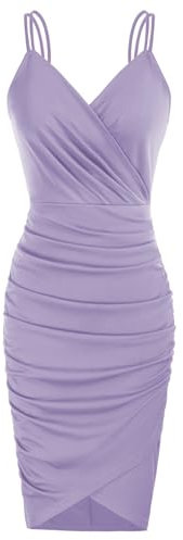 GRACE KARIN Robes Fourreau Longueur Genou Robe Violette Vintage Robes Rockabilly Sexy CL1151-17 L