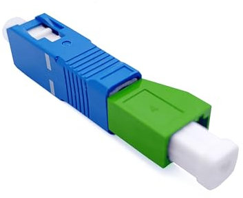 Elfcam - Glasfaser-Adapter für FRITZ! Box, Singlemode Simplex LC/APC Buchse/Female auf SC/UPC Male Stecker, Fibre Schnittstellenkonvertierung für SFP, OTDR, VFL und Multimeter, 1 Stück
