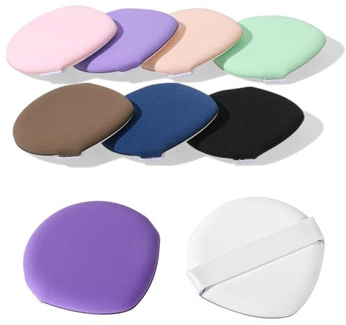 7Pcs Korean Makeup Sponge Air Cushion Makeup Puffs for Foundation, Concealer, Teardrop, Setting Powder, Foundation Sponge Blender for Liquid, Cream, Powder