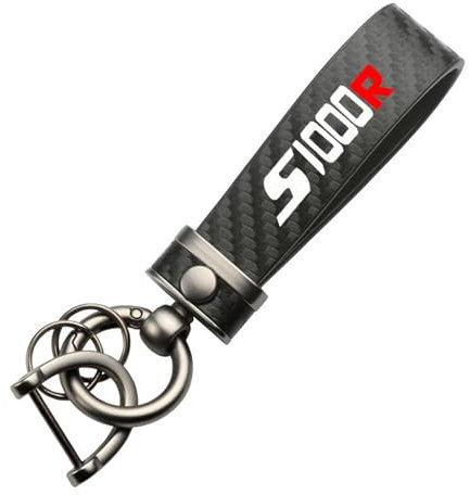 Porte-Clés De Moto En Alliage De Zinc Et Fiber De Carbone, Pour Bmw S1000R S 1000R S1000 R, Cadeaux(BLACK-2)
