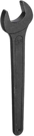 sourcing map Single Open Ended Spanner Wrench, 36mm, Thicken Carbon Steel Open End Wrench Tool for Automotive Repair and Furniture Assembly, Black