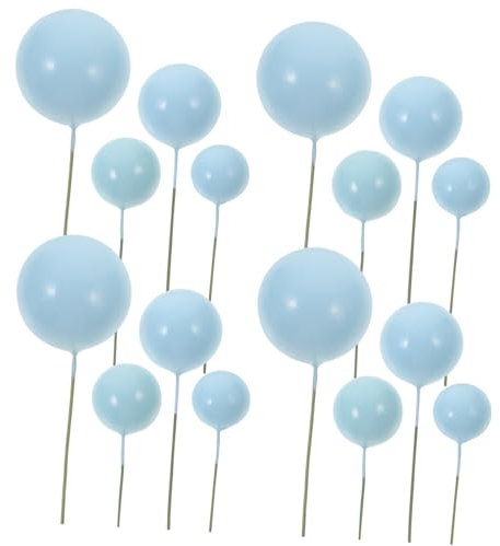 GETAJGHSD 20 Stücke Kuchen Dekorationen Ballon Cupcake Topper Für Geburtstag Party Gold Für Kuchen