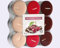 Lot de 18 bougies chauffe-plat au parfum relaxant - Bougies parfumées - Bougies chauffe-plat colorées - Durée de combustion : 4 heures (église chocolat)