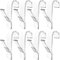 LICQIC 8 Pcs Towel Radiator Brackets Hooks, Bathroom Heated Towel Rail Hooks for All Standard Radiators, Clear
