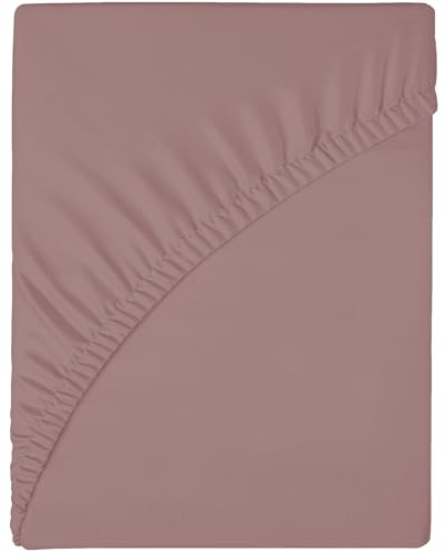 wyewye Drap housse pour 160 x 200 x 25 cm, tissu en microfibre, sans rétrécissement et sans décoloration, Rose