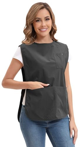 Nanxson Unisex Küche Wasserdicht Schürze mit Schnalle Damen Herren Arbeitsweste Friseur Schürze mit 4 Taschen