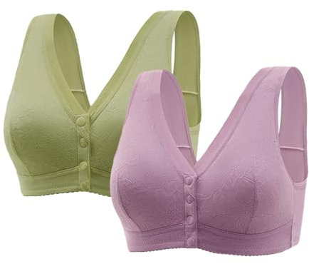 Reggiseni Sostegno per Le Donne Cintura Regolabile Reggiseni a Copertura Totale Comodi Reggiseni Senza Ferretto Reggiseno Senza Spalline Seno Grande Coppe Adesive (Purple, 36)