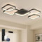 BAYHT LED Deckenlamp Wohnzimmerlampe with Matter, 56W 6720lm, 3000-6500K, Kompatibel Mit HomeKit, Alexa, Google and IFTTT, Dimmbar Deckenleuchte Für Schlafzimmer Wohnzimmer Schwarz