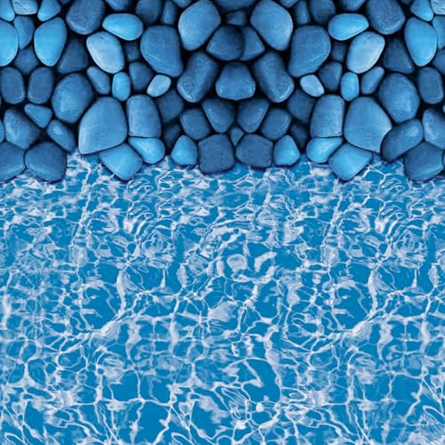 VEVOR Ovale Poolfolie, 732x366x147cm, Innenfolie, Ersatzfolie, Innenhülle, Schwimmbadfolie, Überlapp-Vinylfolie in Standardgröße, verschleißfest, für Aufstellpools mit 137 cm hohen Wänden
